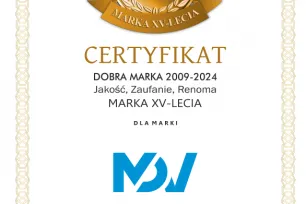 Marka MDV nagrodzona prestiżowymi tytułami Dobra Marka, Eko Marka oraz Marka XV-lecia!